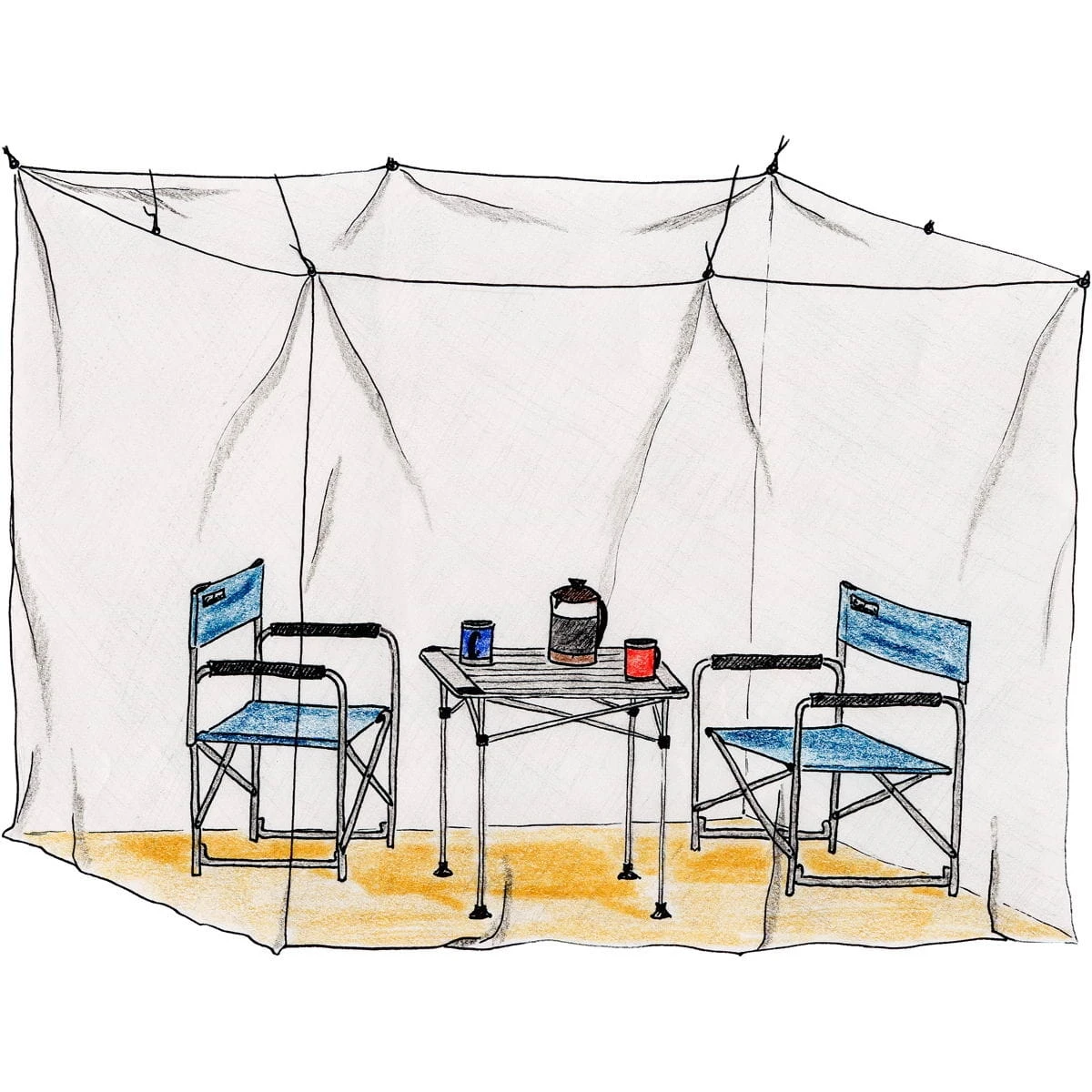 Basic Nature Moskitonetz Klassik Doppel 225