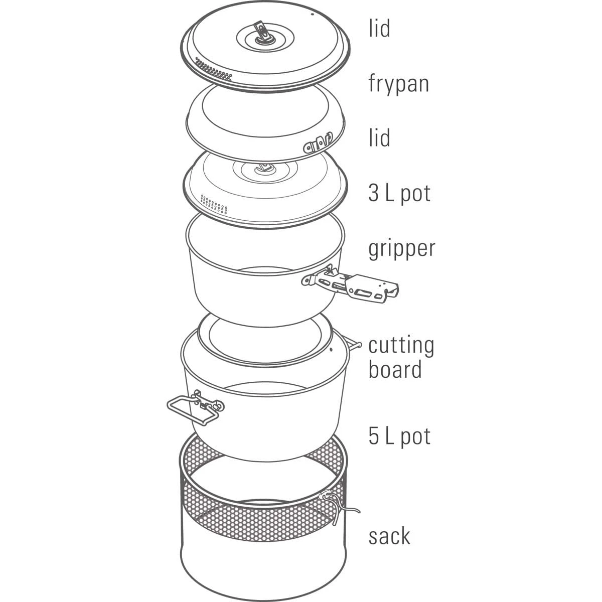 GSI Bugaboo Base Camper Large - Kochset – Bild 2
