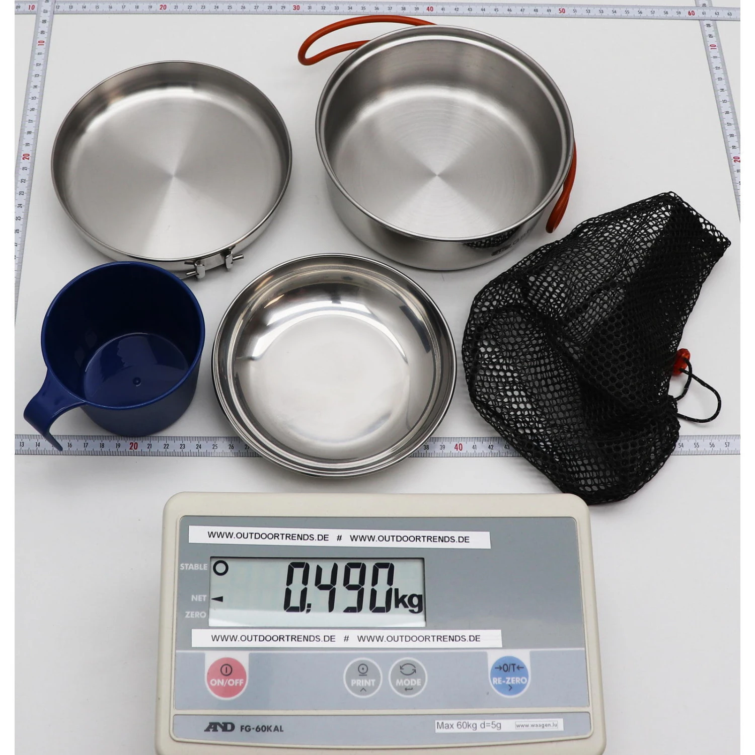 GSI Glacier Stainless 1 Person Mess Kit - Kochset - Image 2