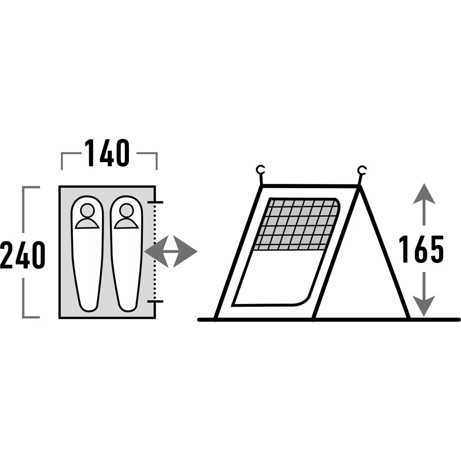 HIGH PEAK Tour 2.0 Inner - Innenzelt - Image 3