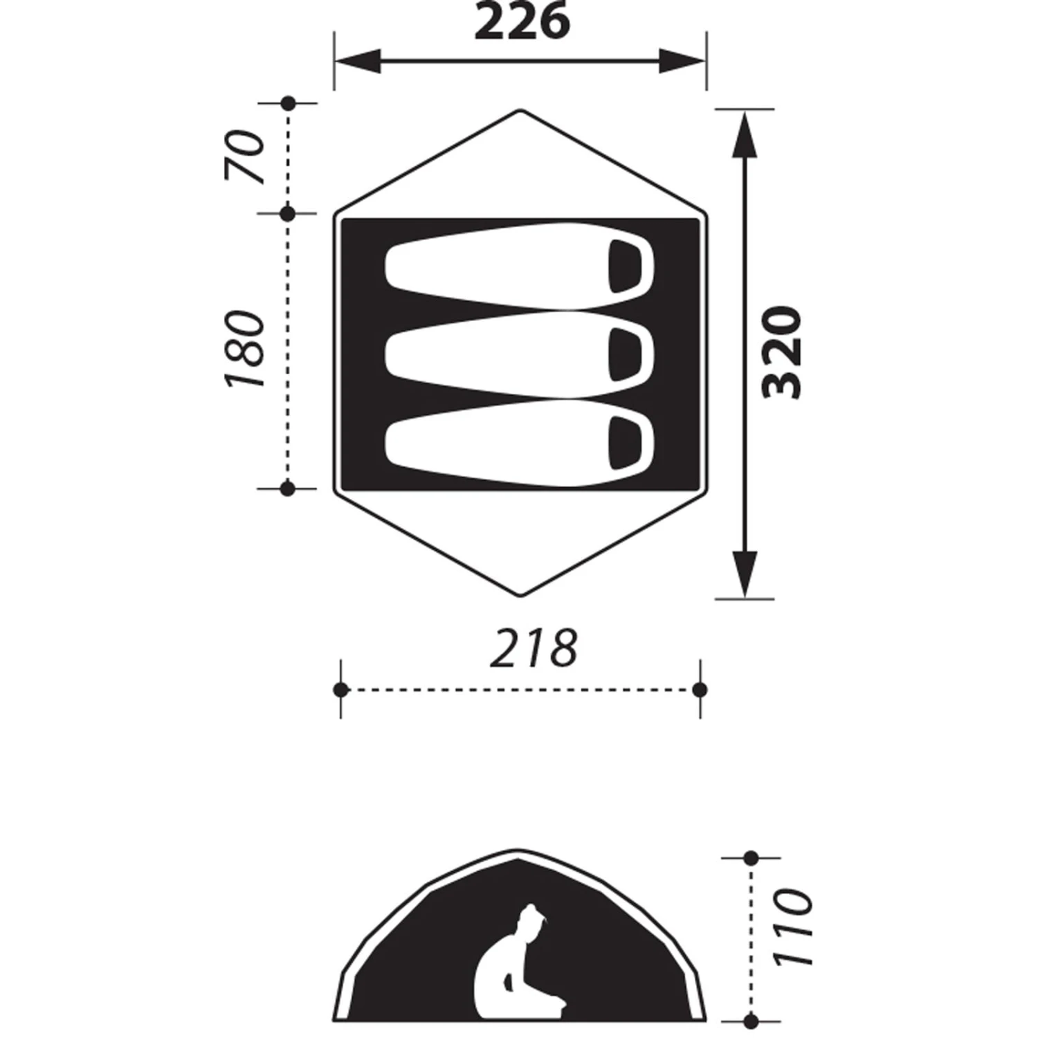 NOMAD Jade 3 Premium - Kuppelzelt - Image 2