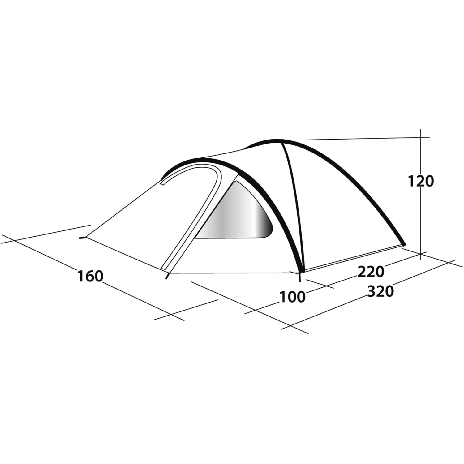 Outwell Cloud 2 - Zwei-Personen-Zelt - Image 2