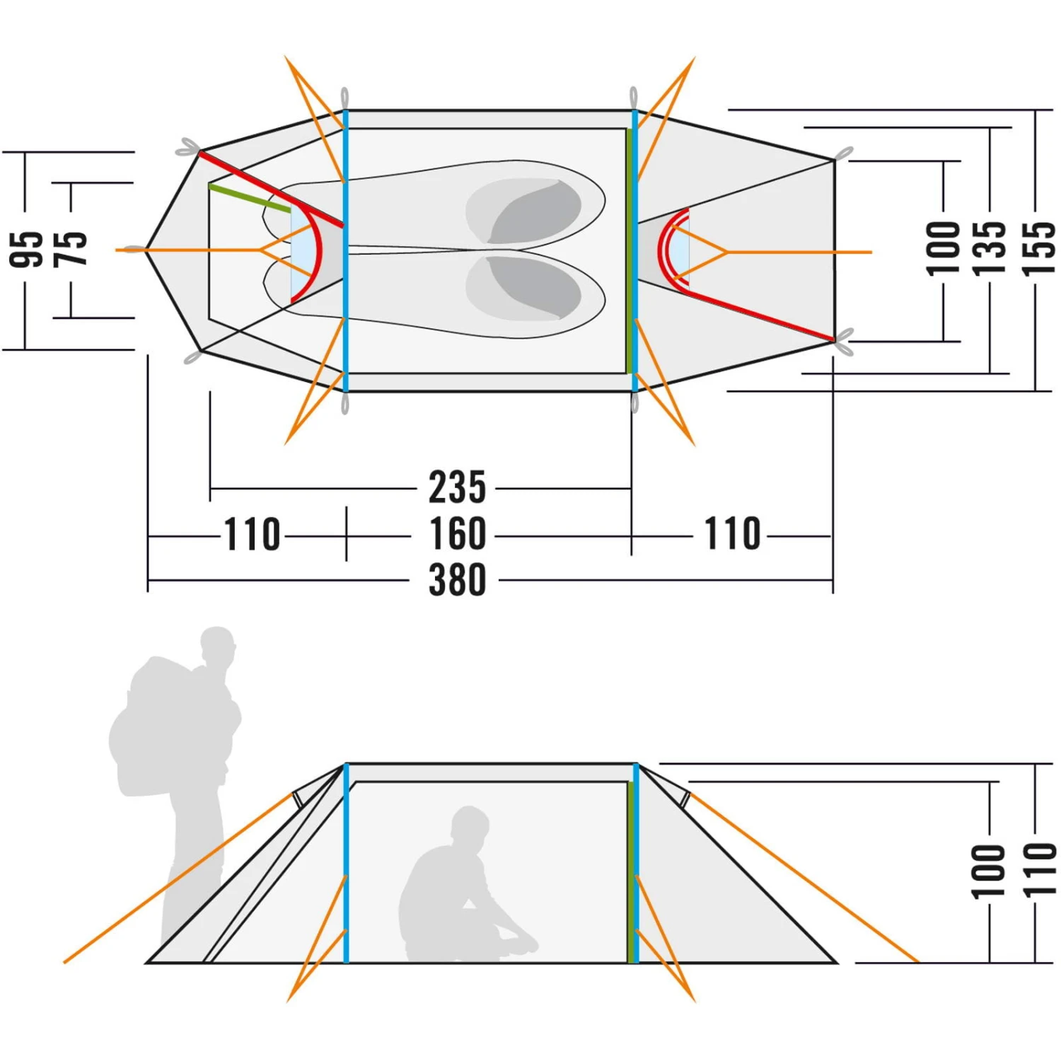 Tatonka Arctis 2.235 PU - Zwei-Personen-Zelt - Image 4