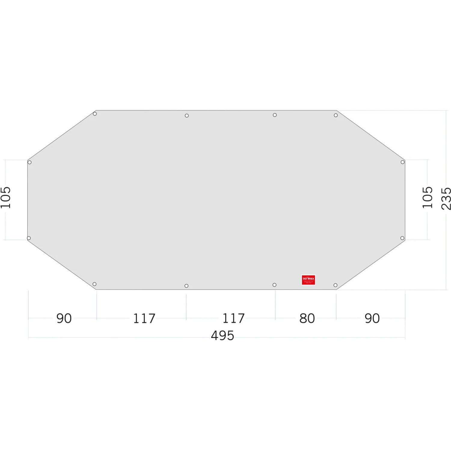 Tatonka Floor Sheet PE Alaska 4 - Zeltunterlage