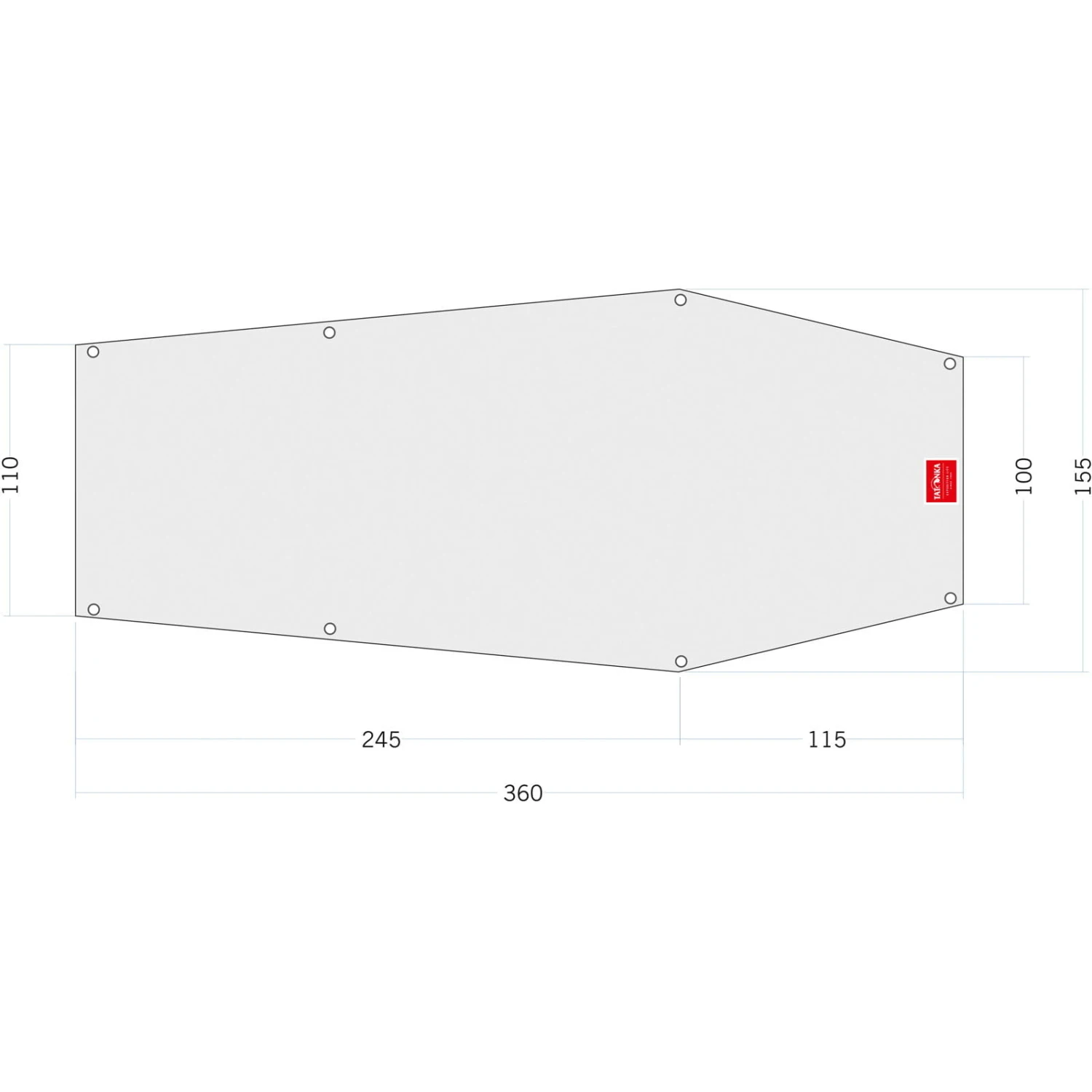 Tatonka Floor Sheet PE Narvik 2 - Zeltunterlage