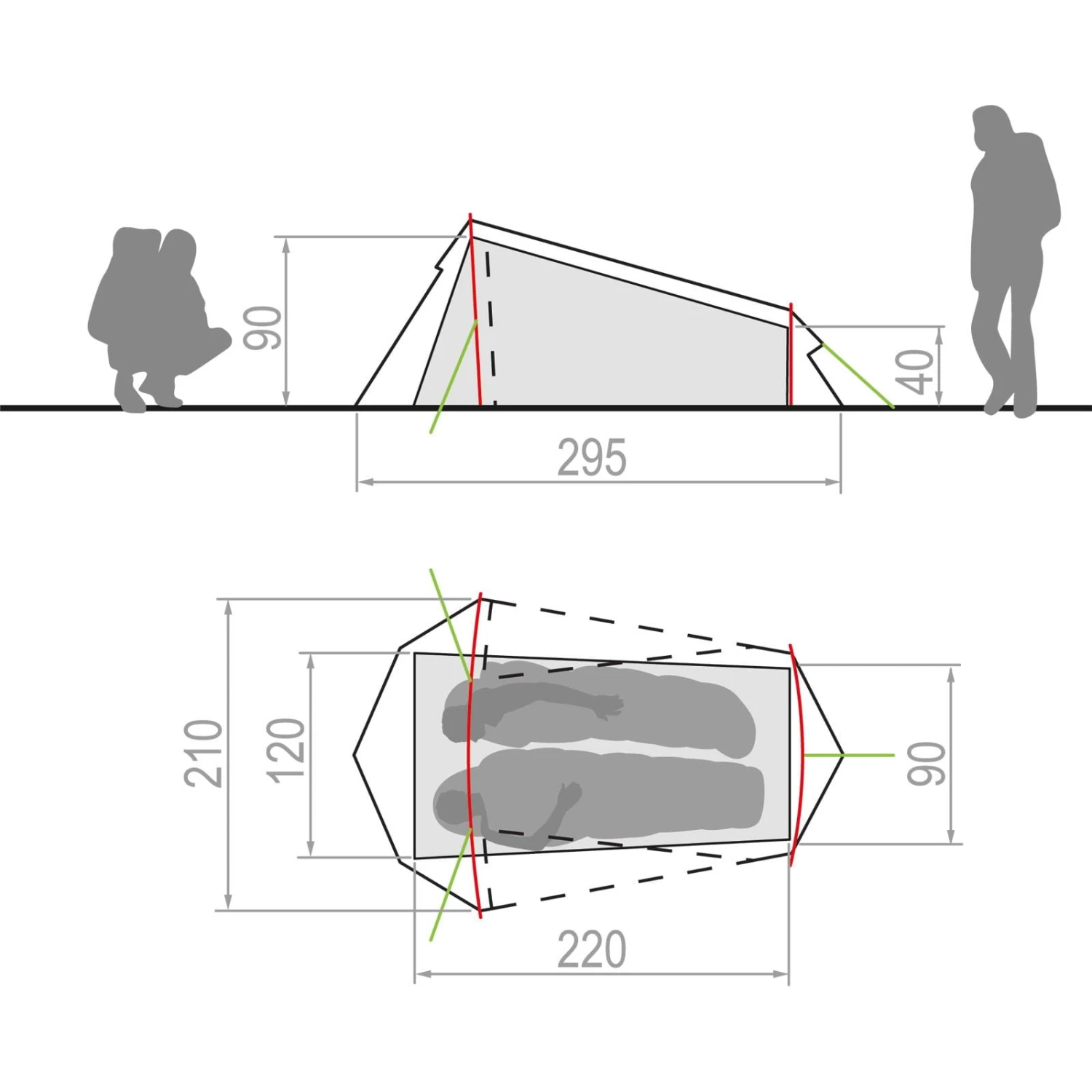 VAUDE Arco 1-2P - Tunnelzelt - Image 4