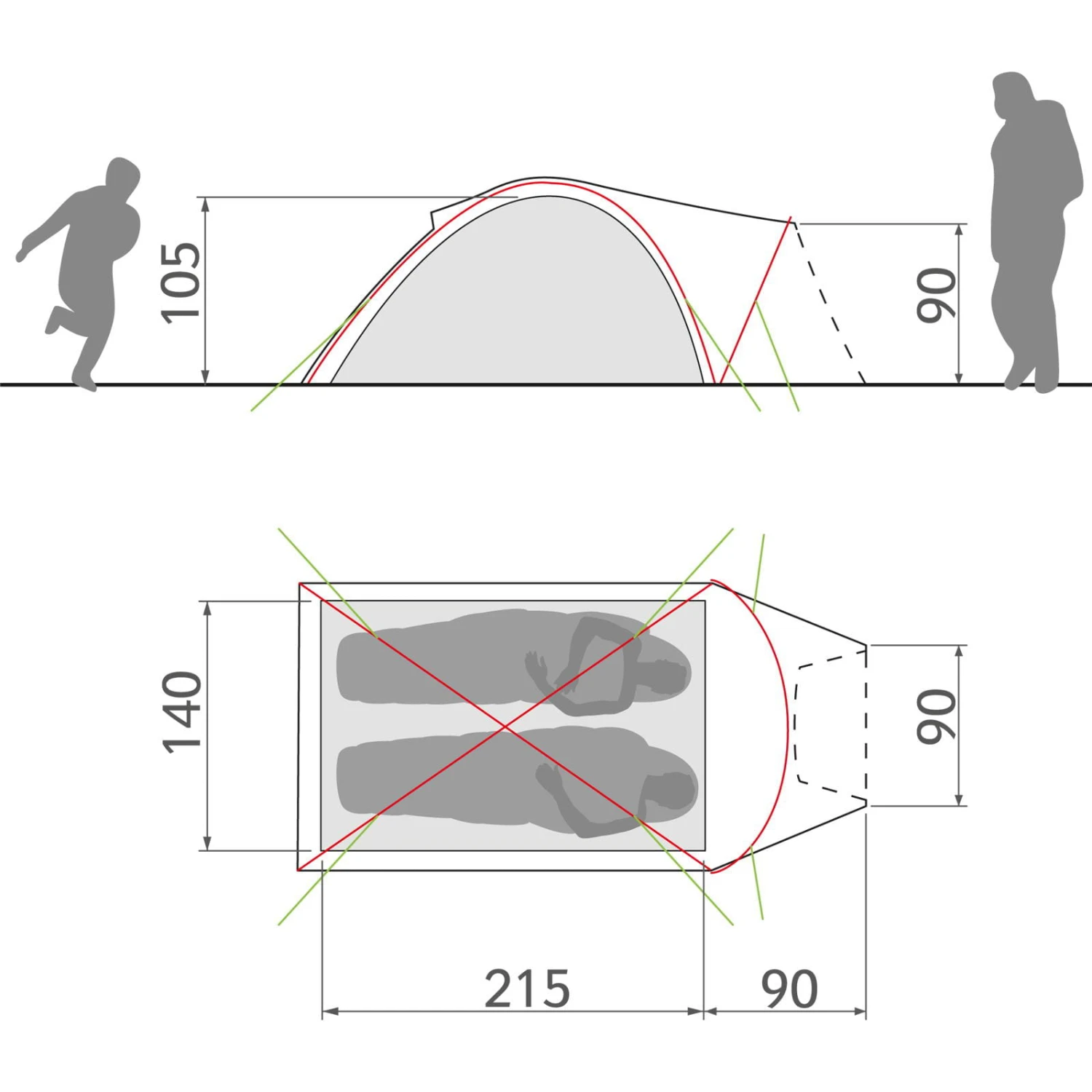 VAUDE Campo Compact XT 2P - Zwei-Personen-Zelt - Image 4
