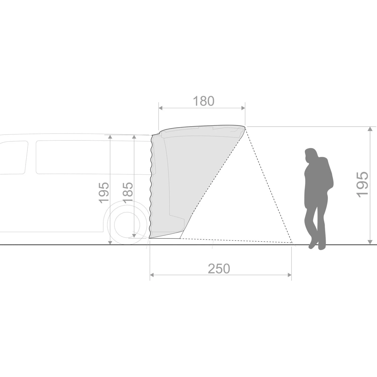 VAUDE Drive Van Trunk - Heckzelt - Image 5