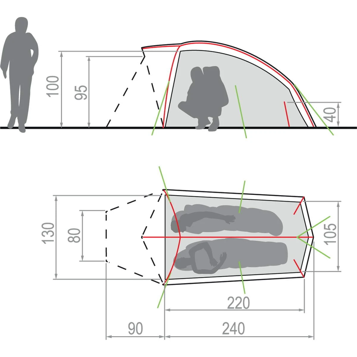VAUDE Hogan UL 2P - Zelt - Image 2