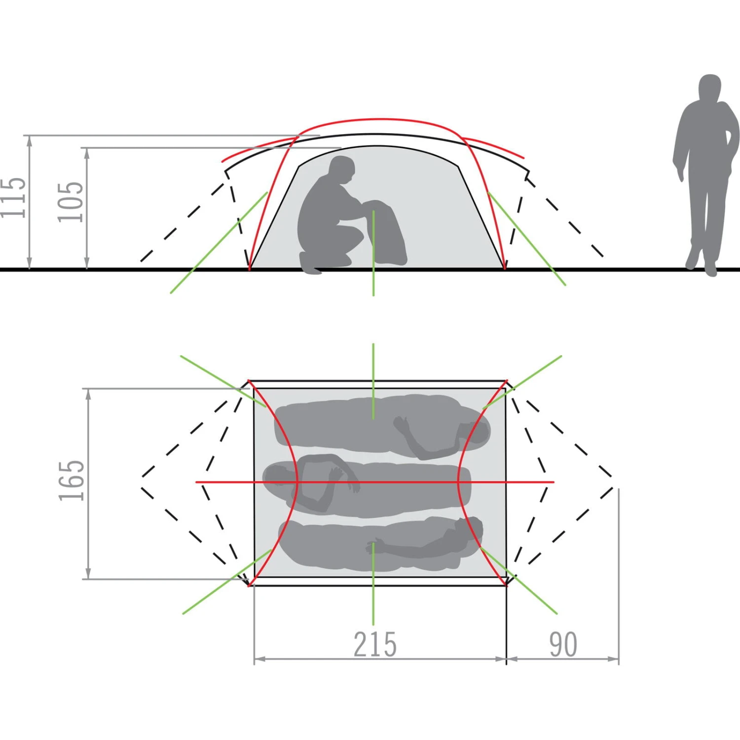 VAUDE Mark UL 3P - 3-Seasons Zelt - Image 2