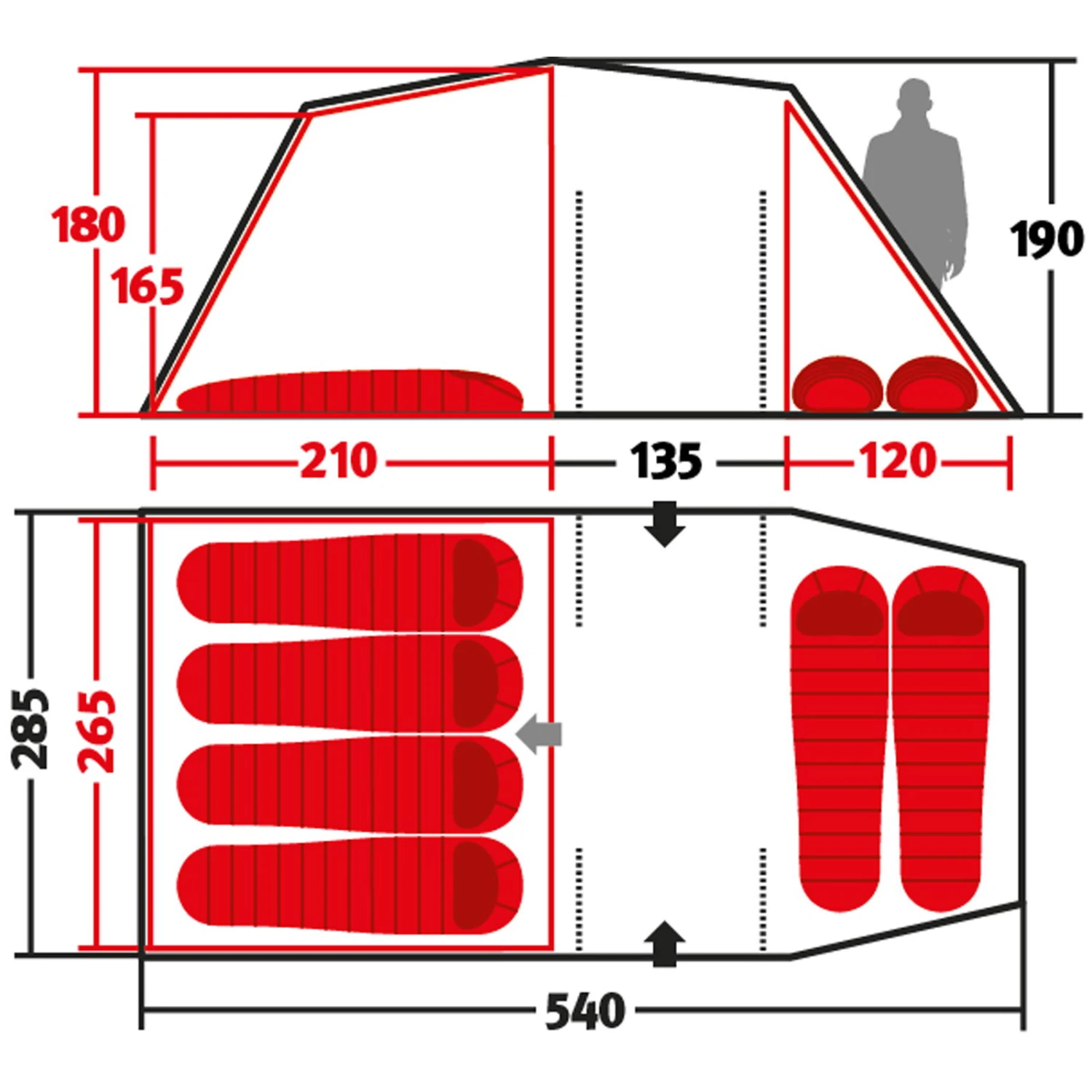 Wechsel Cirrus Travel Line - 6-Personen-Zelt - Image 2