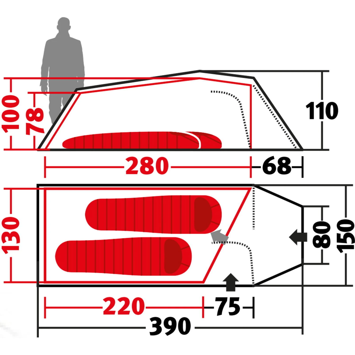 Wechsel Tempest 2 Zero-G - 2-Personen-Zelt - Image 3